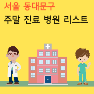 서울 동대문구 주말 진료 병원 리스트