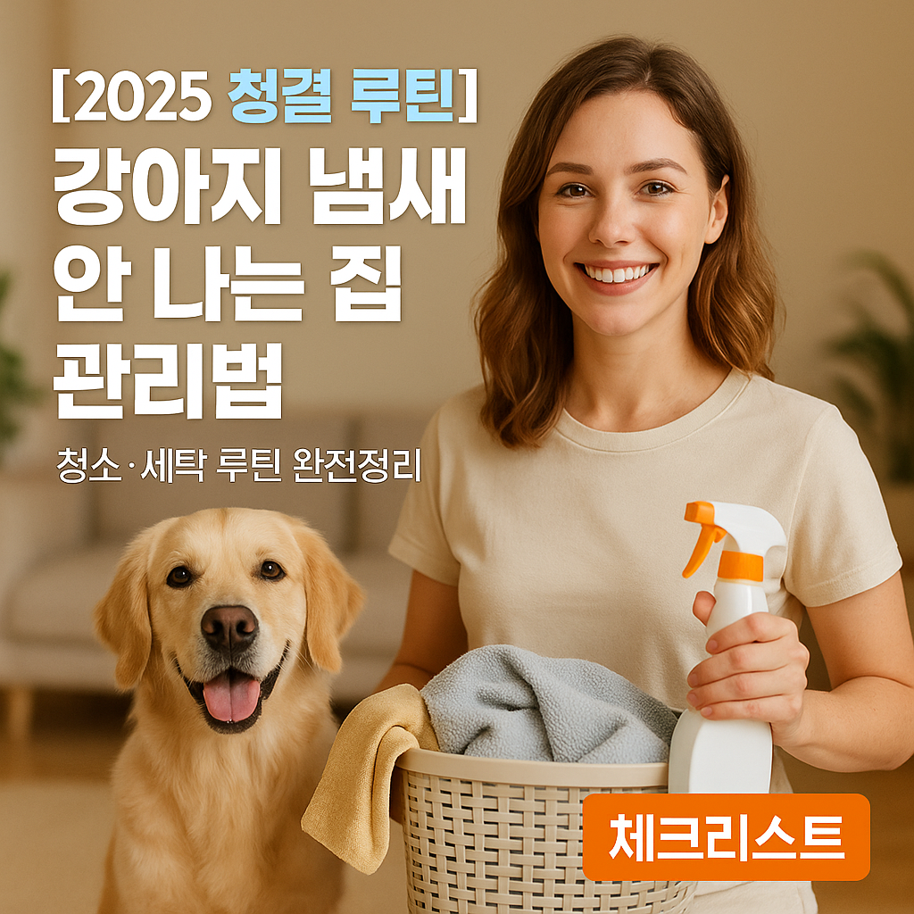 [2025 청결 루틴] 강아지 냄새 안 나는 집 관리법 ｜ 청소·세탁 루틴 완전정리