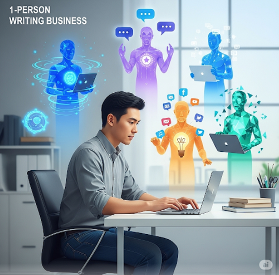 개인 기업의 시작이 작아져도 시작할 수 있는 힘-구글 제미나이 생성 이미지