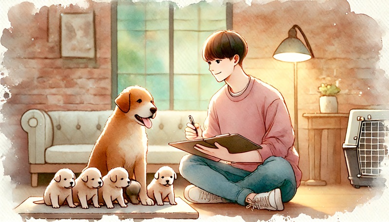 강아지 출산 과정 알아보기 - 진통증상, 분만과정, 응급상황