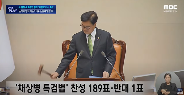 채상병 특검법 통과