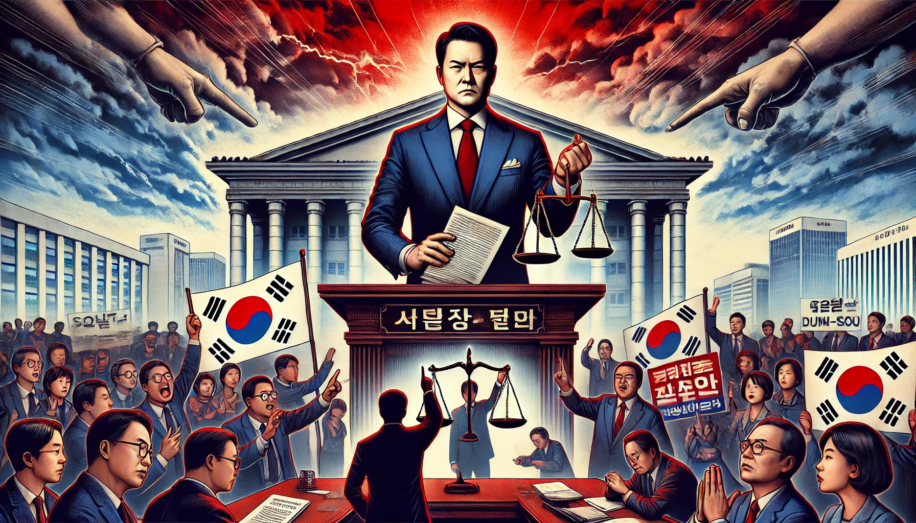 정치적 갈등을 나타내는 이미지