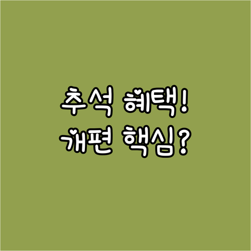 2025년 추석 명절 농축수산물 할인..