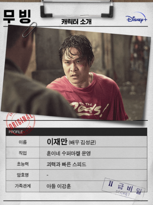 디즈니 플러스 무빙 드라마 출연진 관련 사진이미지입니다.