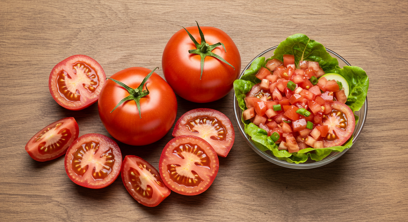 붉은 토마토: 피로 해소와 면역력 강화의 비결