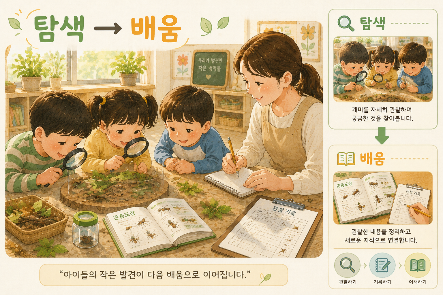 아이들과 함께하는 개미 탐험