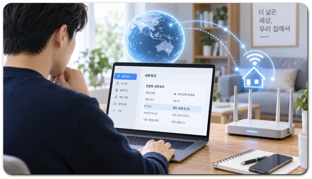 노트북으로-확인하는-홈-네트워크-IP