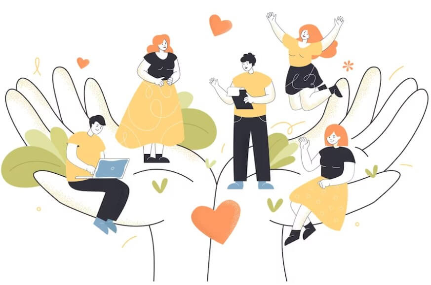 근로장려금으로 금액 지원을 받아 좋아하는 가족의 그림입니다.