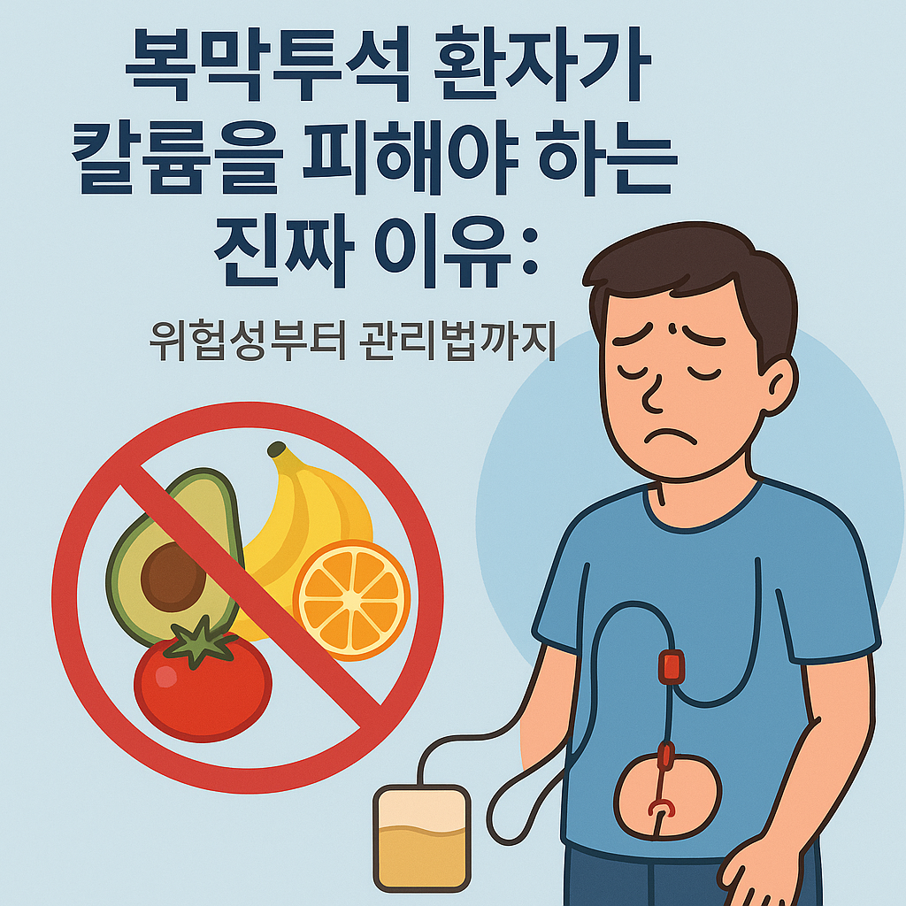 복막투석 환자가 칼륨을 피해야 하는 진짜 이유: 위험성부터 관리법까지