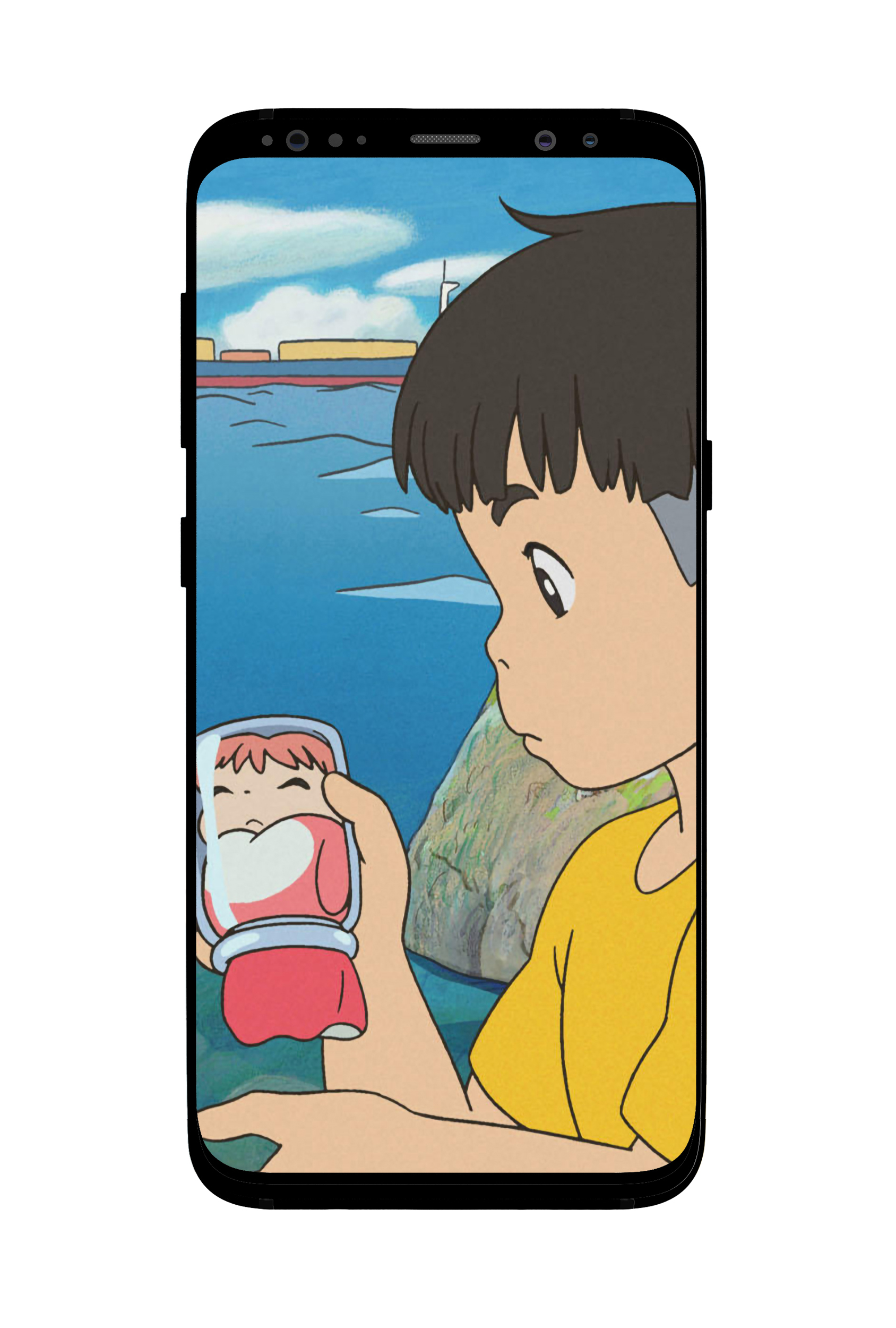 벼랑위의 포뇨 배경화면, 지브리 컴퓨터 아이패드 아이폰 고화질