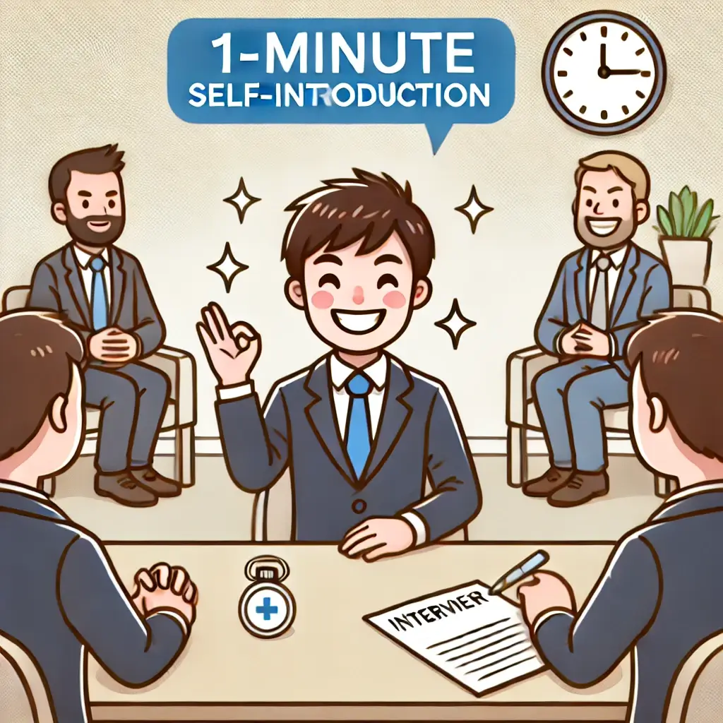 면접에서 1분 자기소개 잘하는 법 이미지