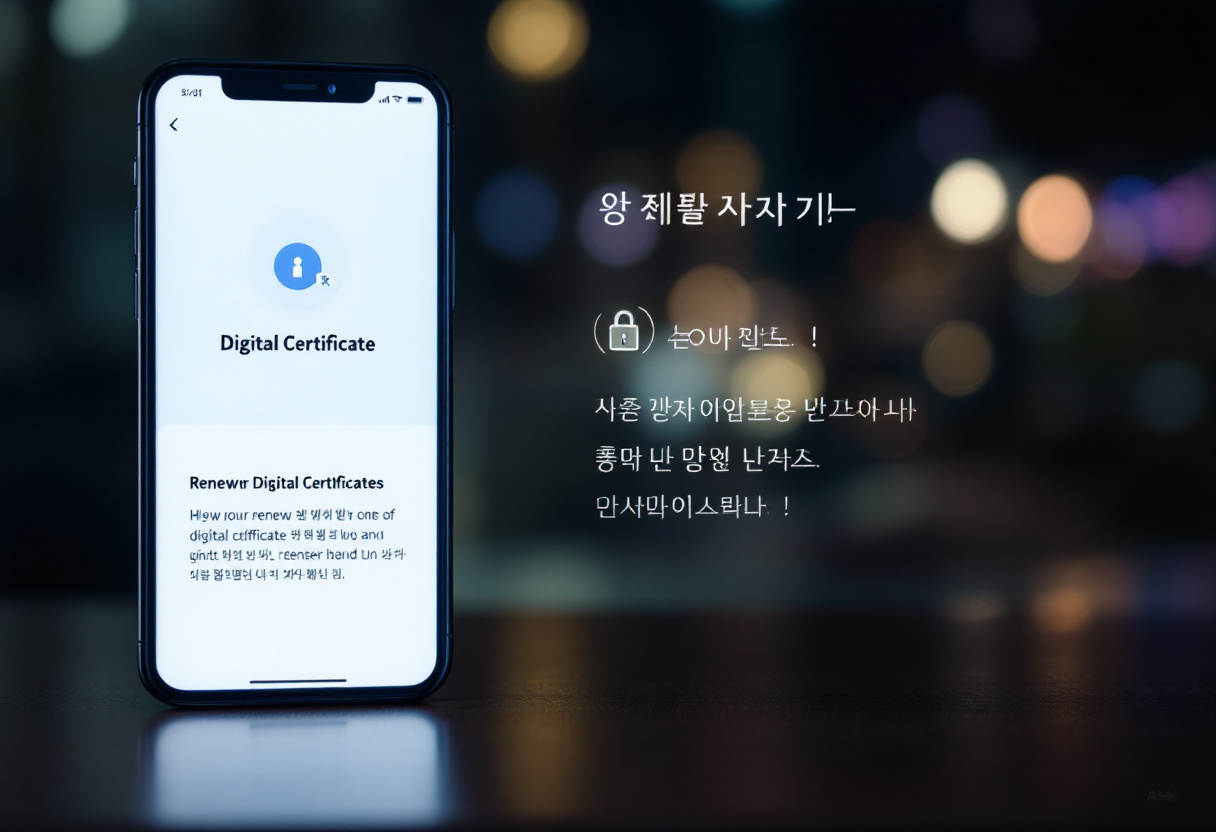 공인인증서 갱신 이전방법 스마트폰 설치
