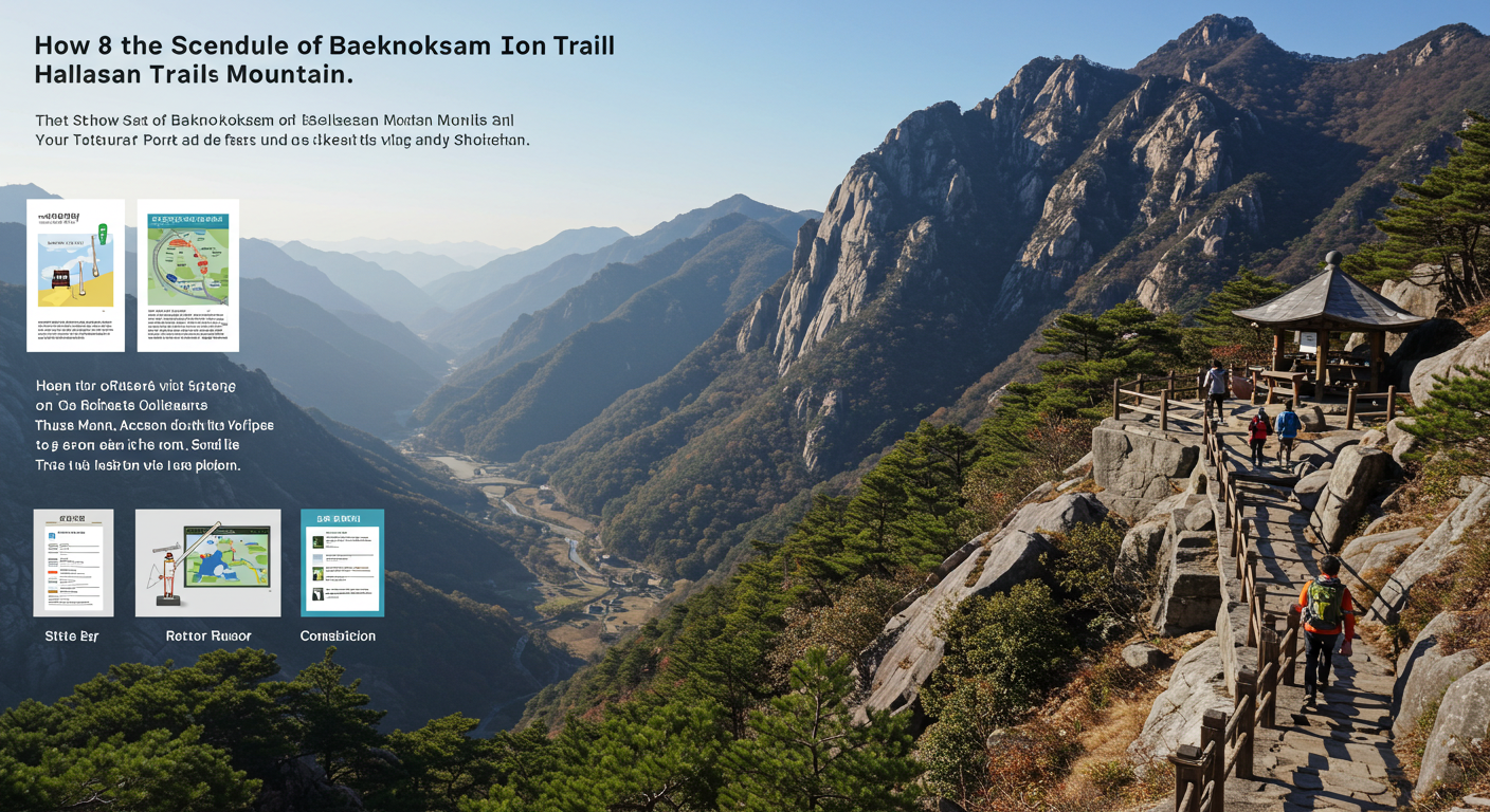 백록샘 개방 일정 조회 방법