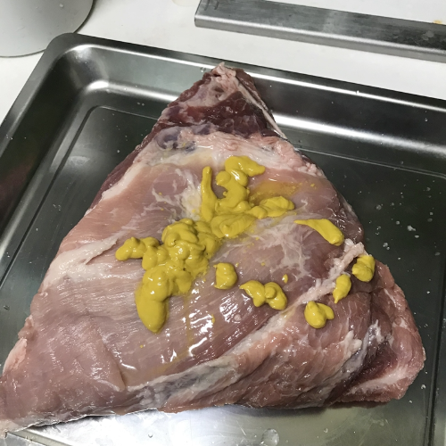 한돈 등갈비 머스타드