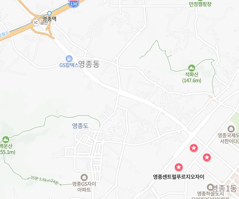 중산동 아파트 위치 사진