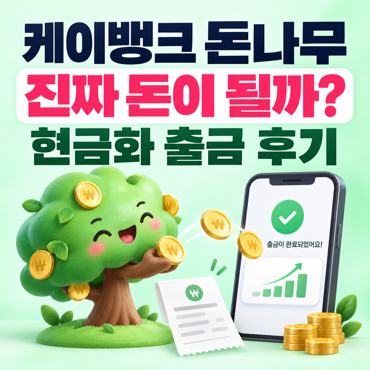 [2026 최신] 케이뱅크 돈나무 현금화 출금 후기: 진짜 돈이 될까? (수익 인증 및 장단점)