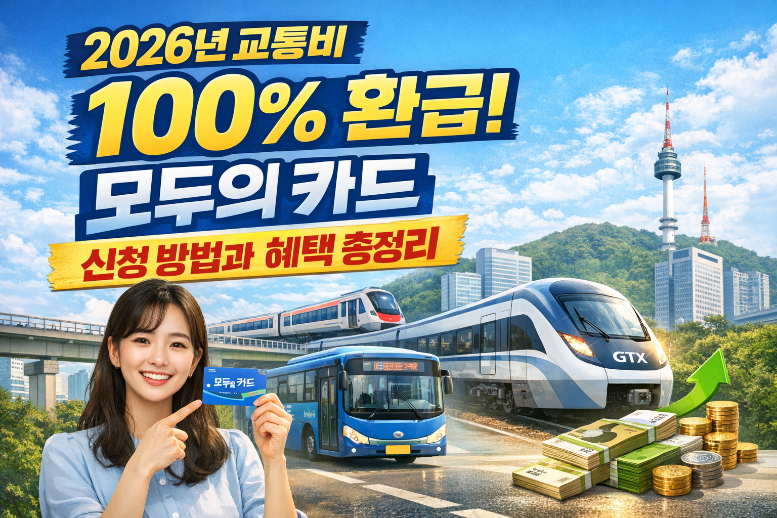 교통비 100% 환급! 모두의 카드 신청 방법