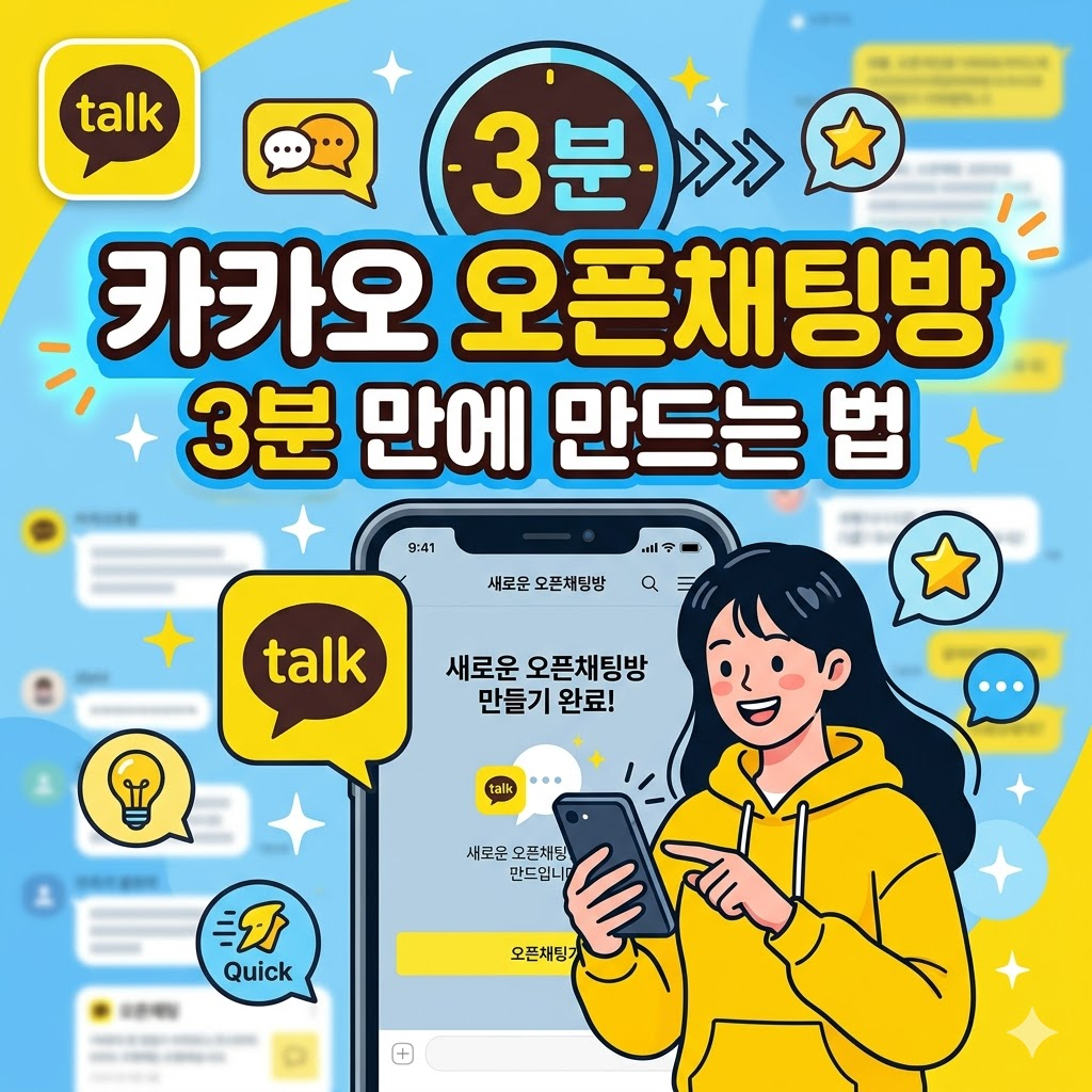 카카오 오픈채팅 만들러 가기