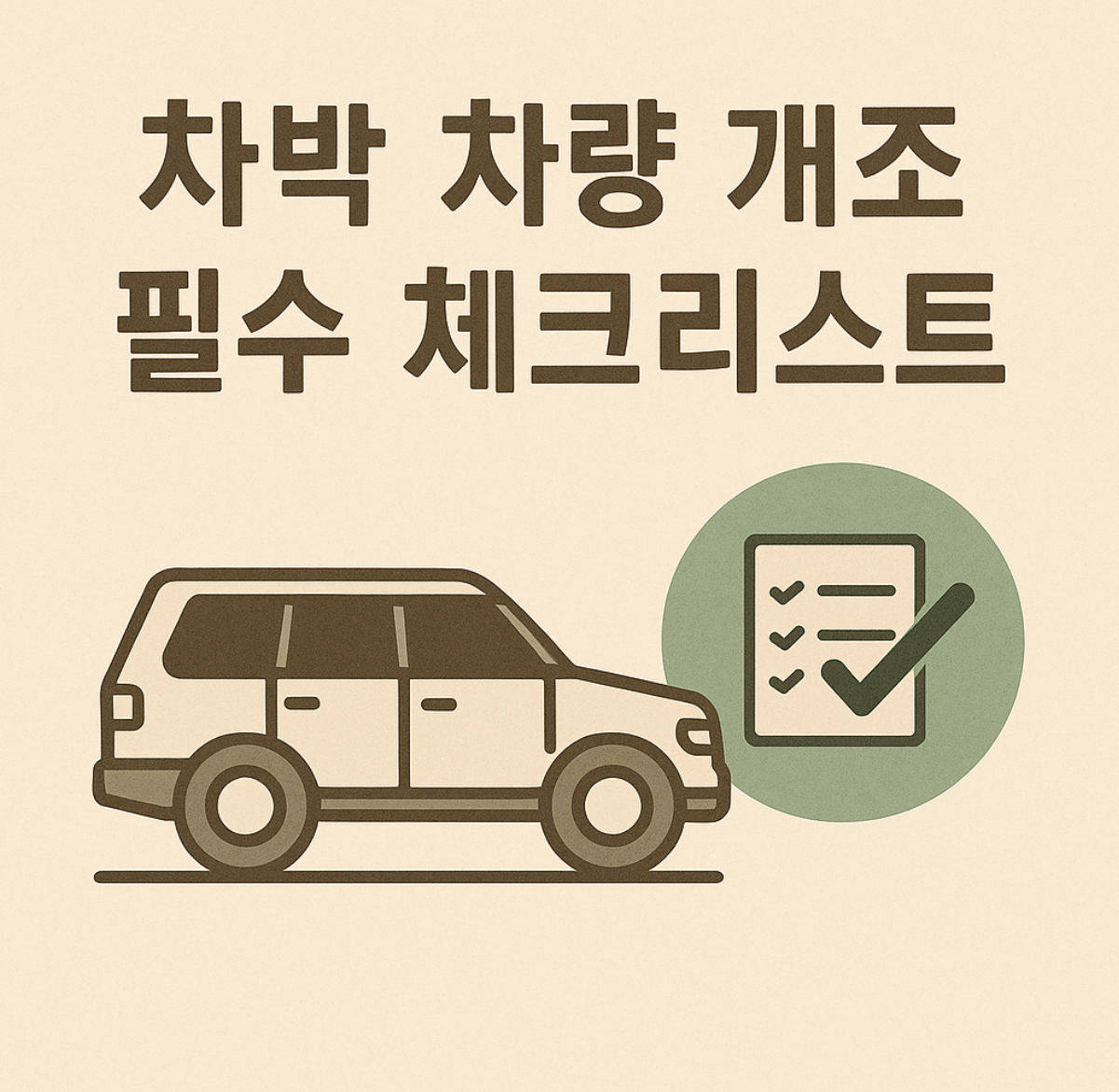 차박 차량 개조 필수 체크리스트 (차박, 개조, 체크리스트) 관련 이미지 사진