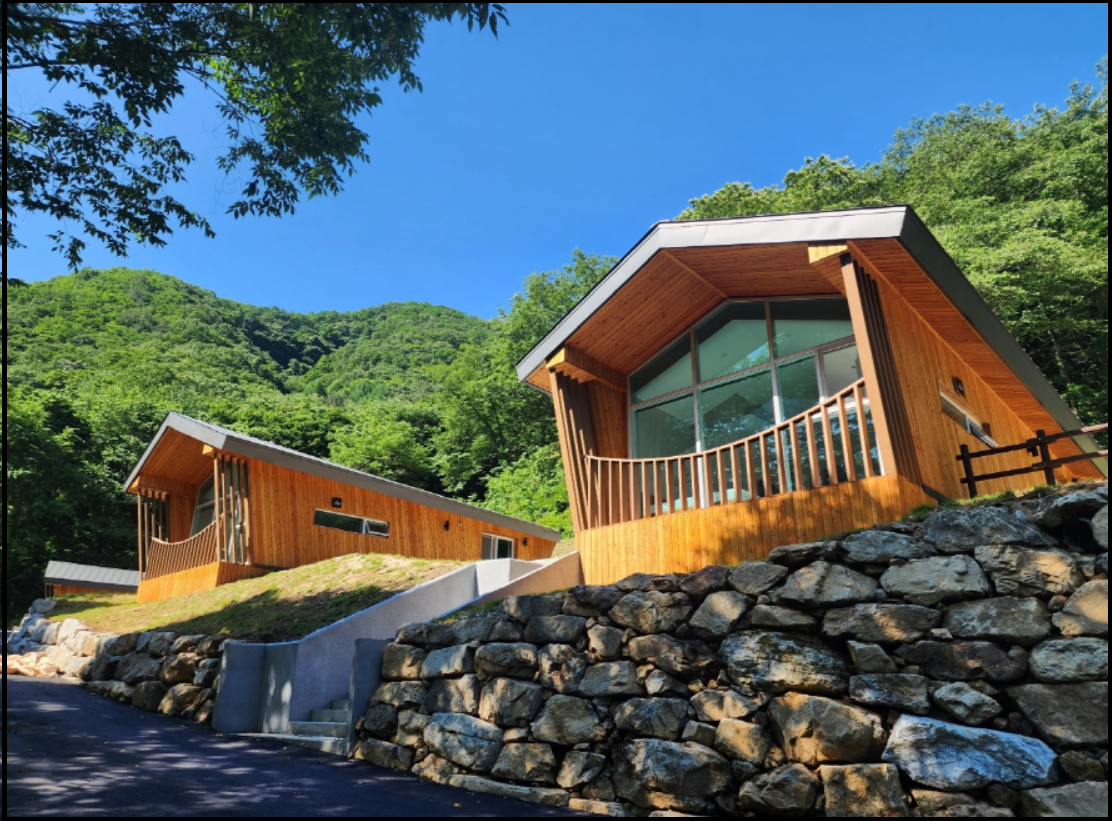 "국립 운장산 자연휴양림"내 숲속의 집 전경