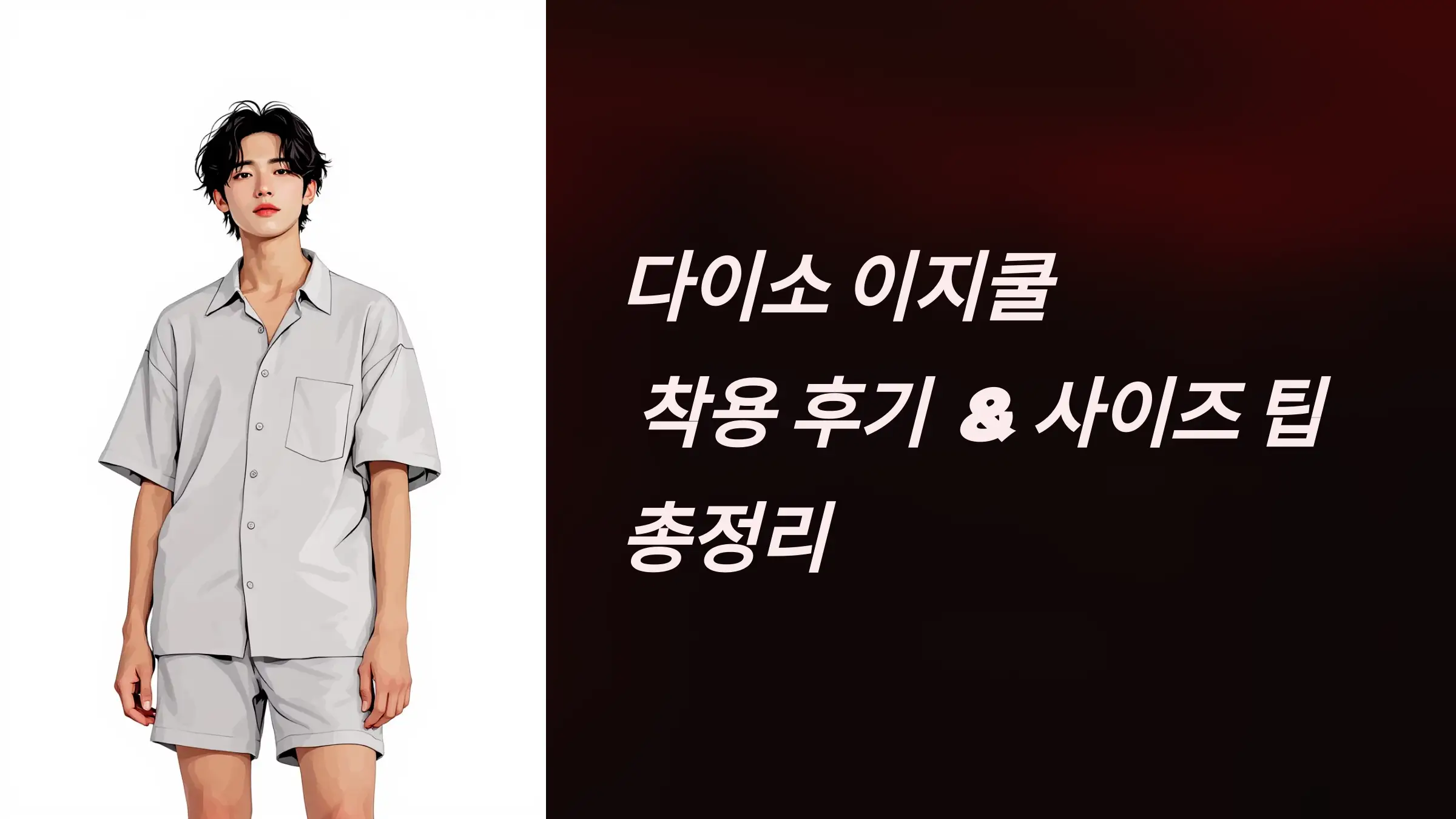 다이소 이지쿨 착용 후기, 사이즈 팁