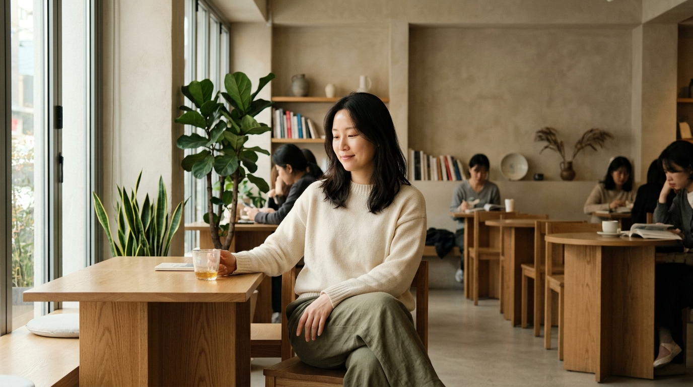 회복감을 주는 아무것도 하지 않아도 되는 공간