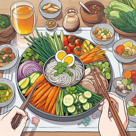 생생정보 남이할머니의 봄나물밥상 상차림