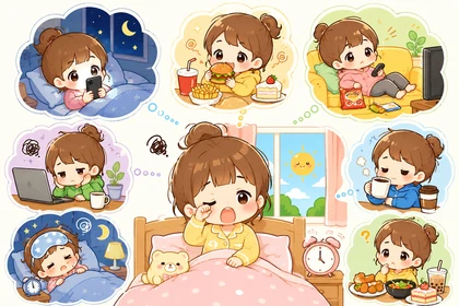 아침 피곤함 생활 관리 인포그래픽1