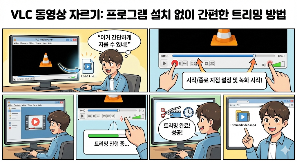 VLC 동영상 자르기: 프로그램 설치 없이 간편한 트리밍 방법