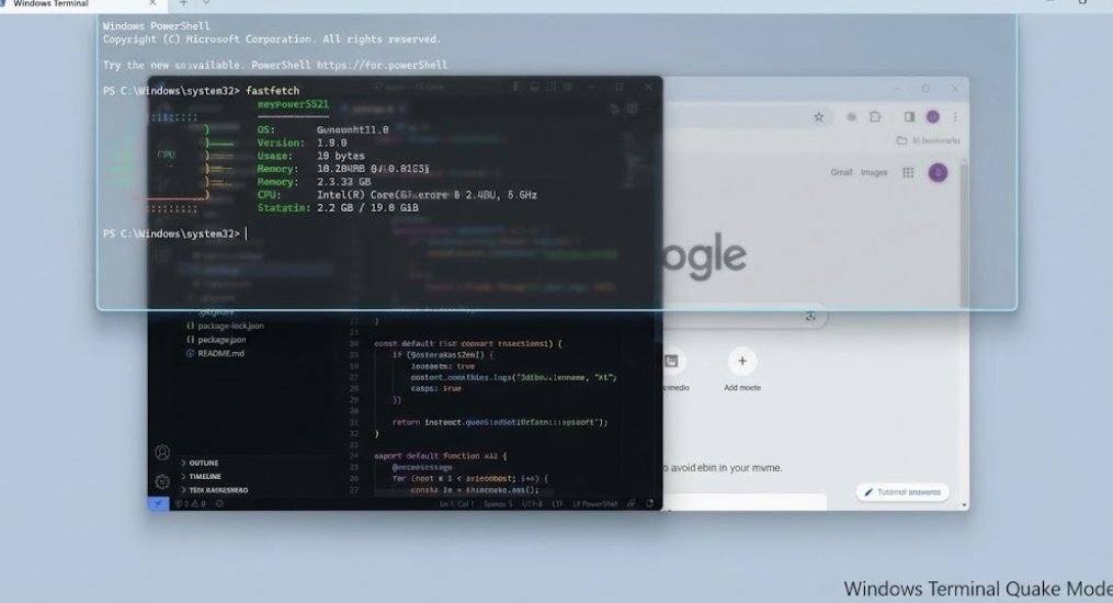 윈도우 터미널 퀘이크 모드 완벽 가이드: 설정부터 JSON 커스텀까지