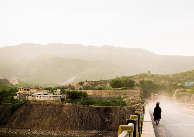 미세먼지가 있는 하늘의 모습