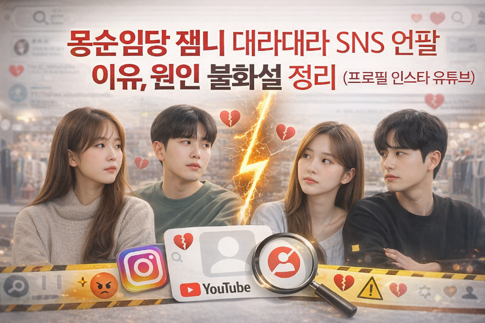 몽순임당 잼니 대라대라 언팔 사건 3분 완벽 정리