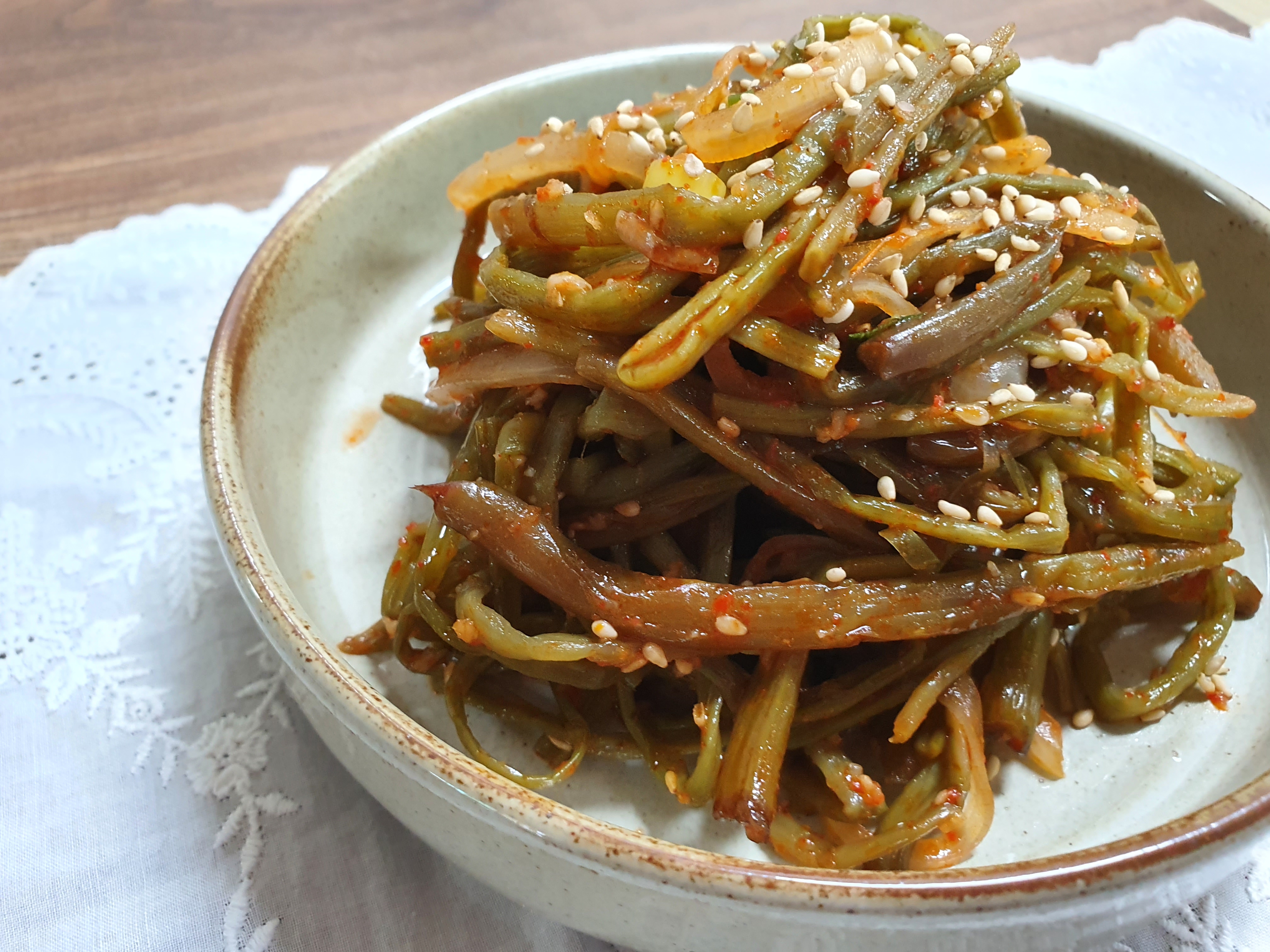 고구마줄기 볶음 레시피&amp;#44; 부드럽게 만드는법