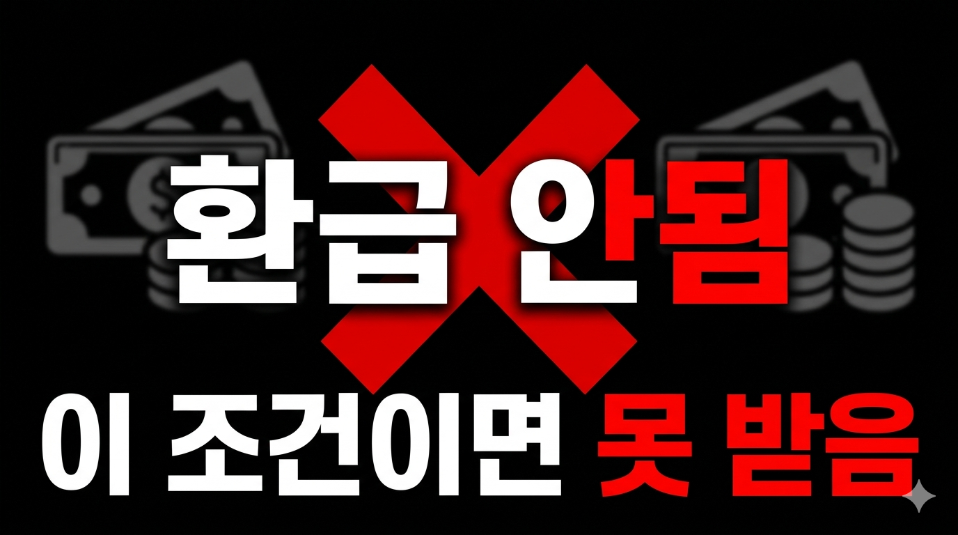 출국납부금 환급 안되는 경우 조건 설명 썸네일 이미지