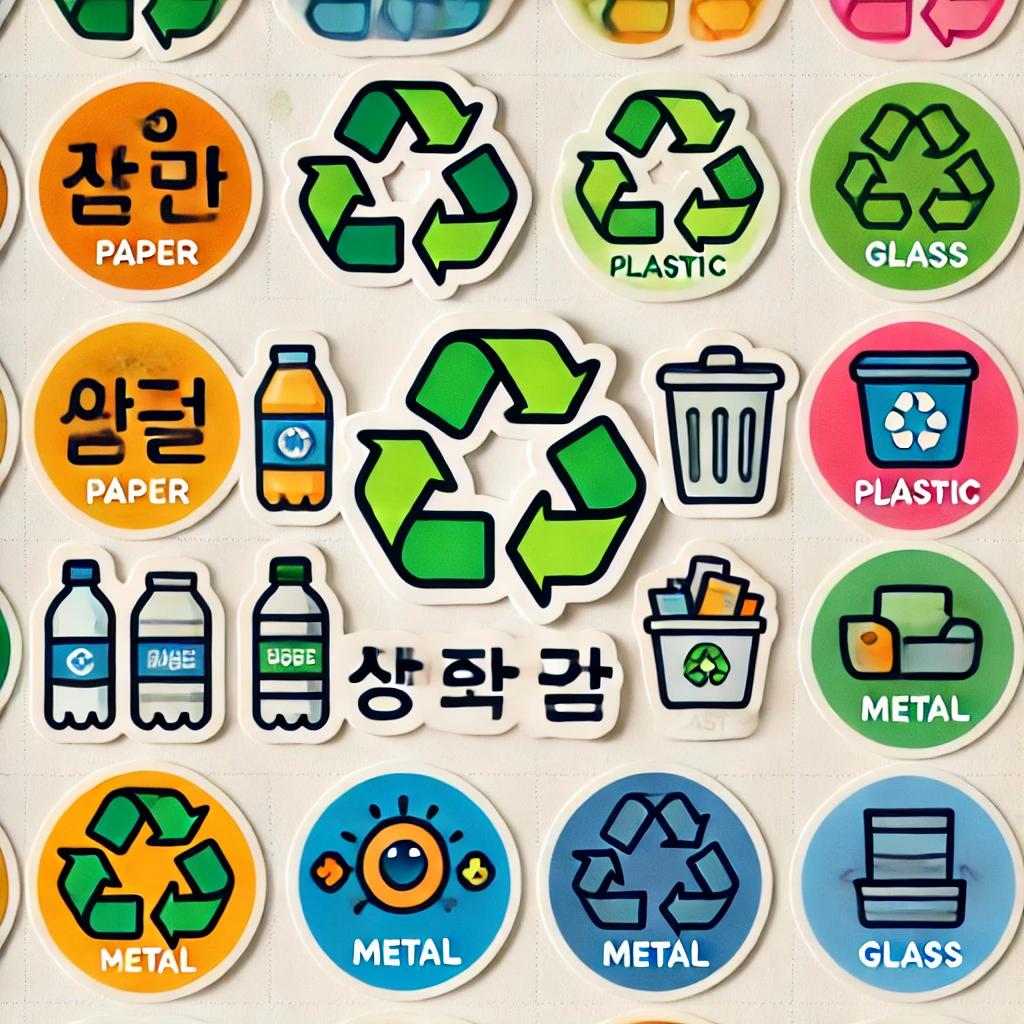 재활용 분리수거 스티커