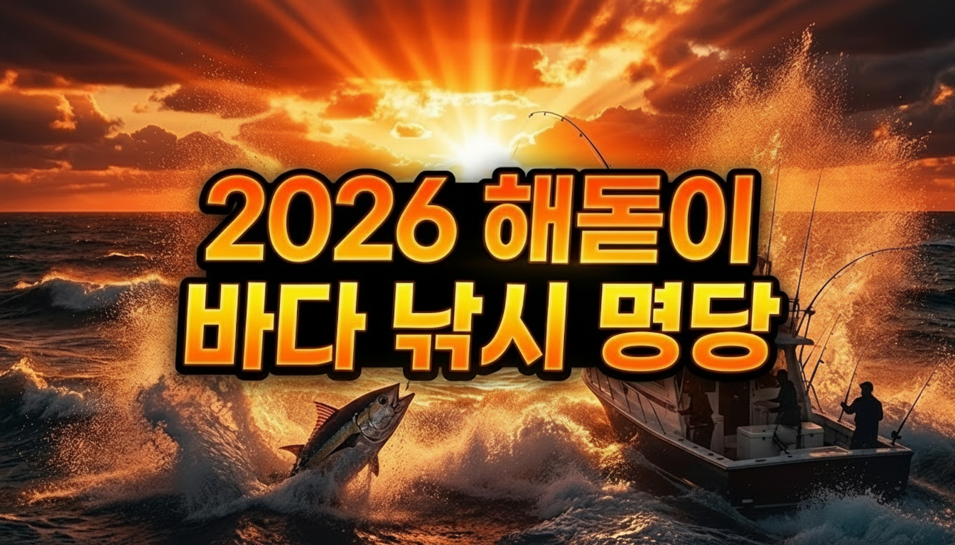 새해 해돋이 바다 낚시 여행을 추천하는 블로그 메인 썸네일