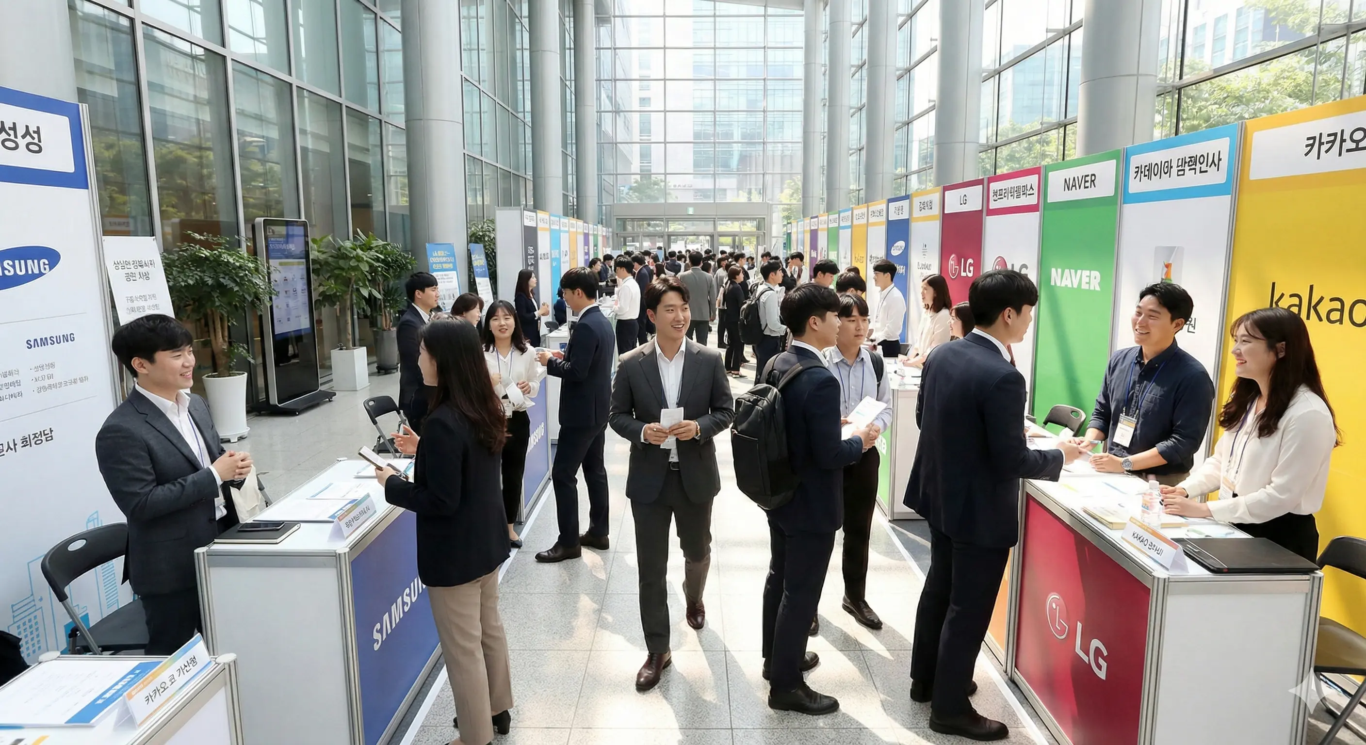 2026년 10대 그룹 채용 상담회 현장 이미지