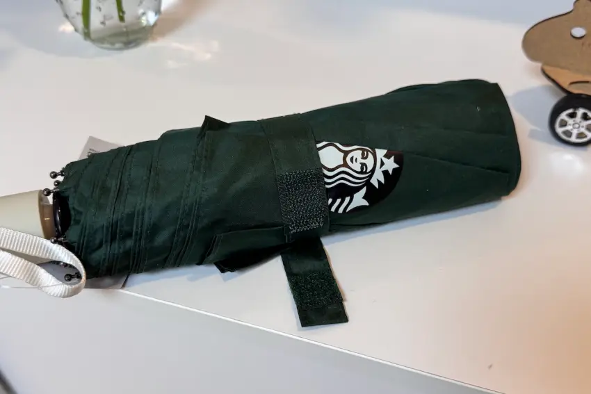 스타벅스 하우스 3단 자동 우산