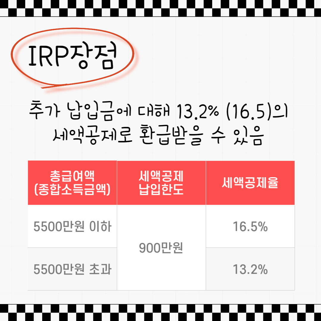 IRP 세액공제