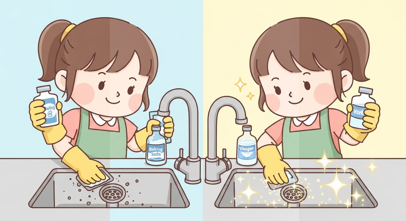 싱크대 배수구 청소 방법, 냄새 제거