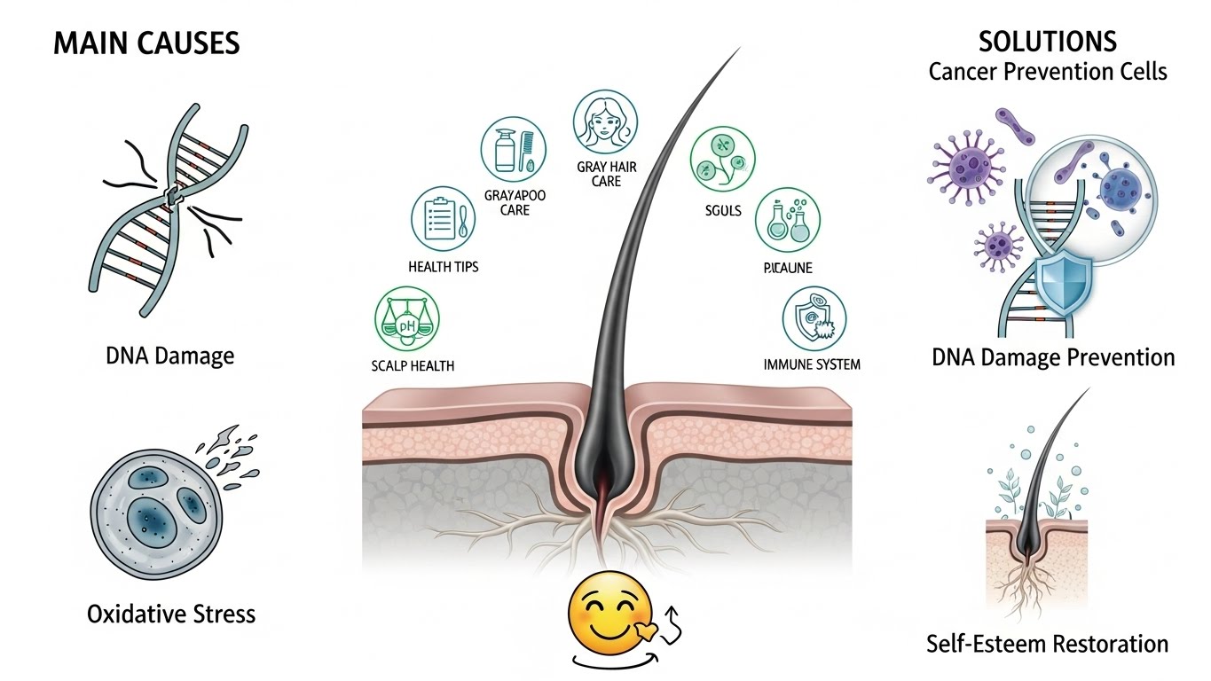 흰머리는 암세포를 막아낸 훈장? 뽑지 말고 고마워해야 하는 반전 이유