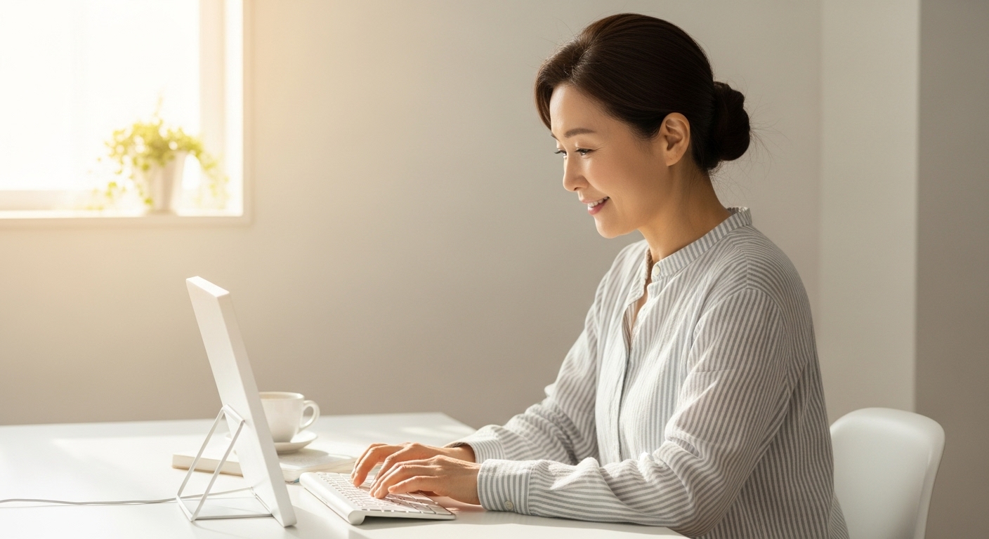 매일 글쓰기를 실천하는 모습