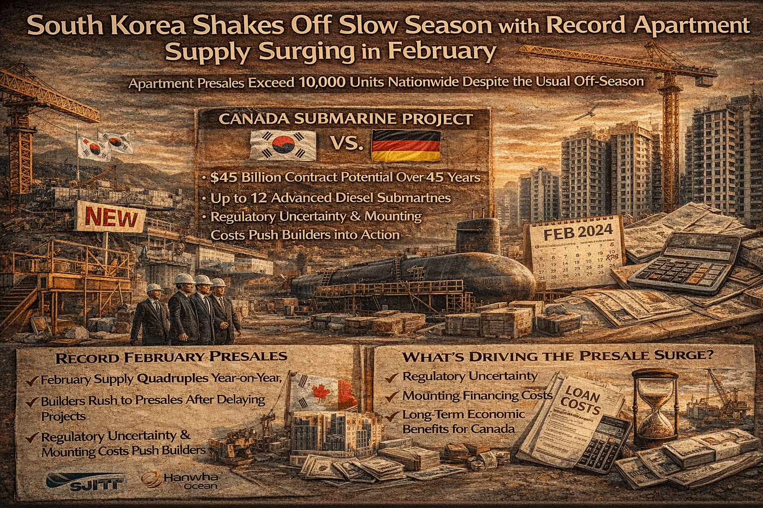 February new-home presales surge to ~10,000 units