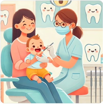 아기 첫 치아 검진