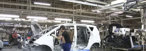 토요타 공장 중단