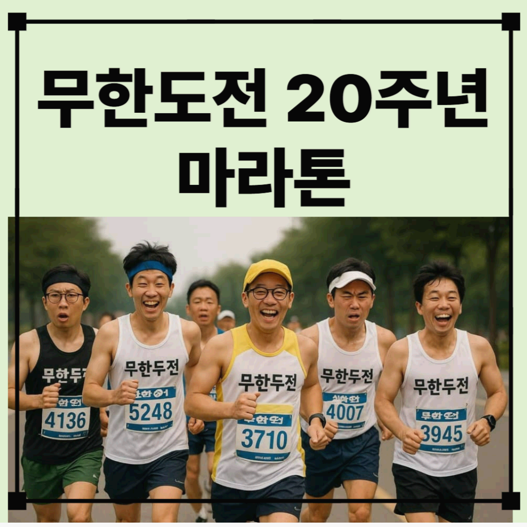 쿠팡플레이 무한도전 마라톤(일정, 접수일, 참가비)