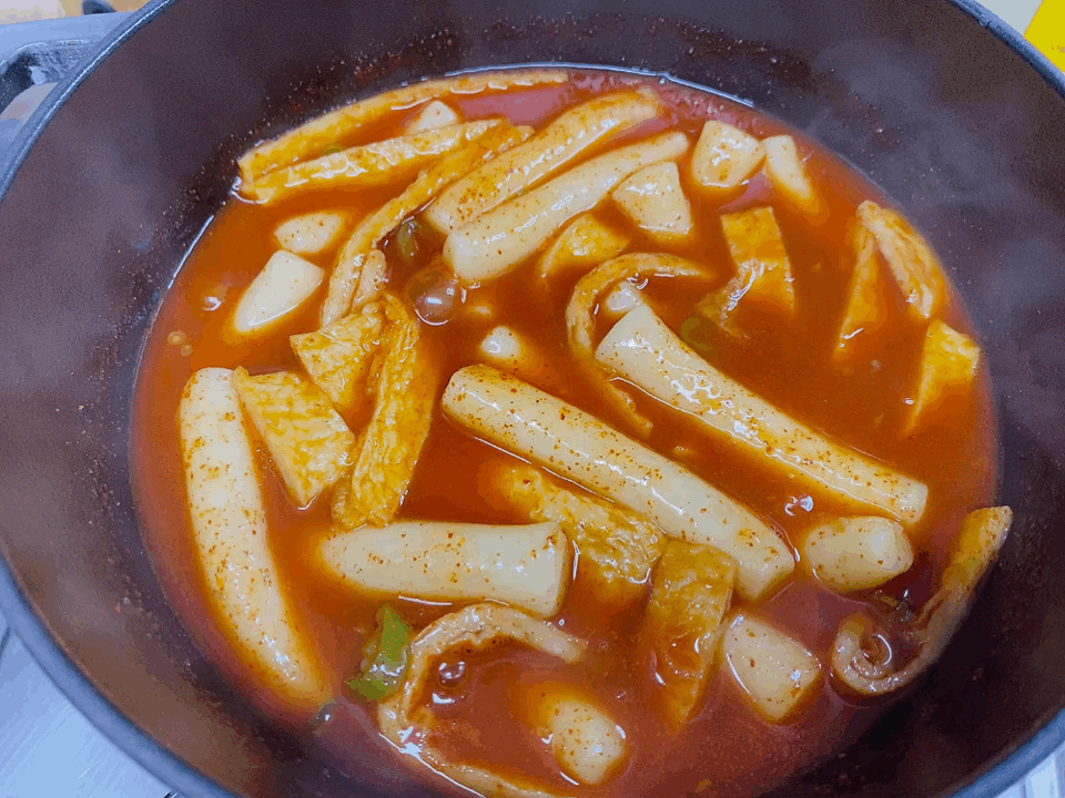 풀무원 랭떡 밀떡볶이 매운맛 조리과정