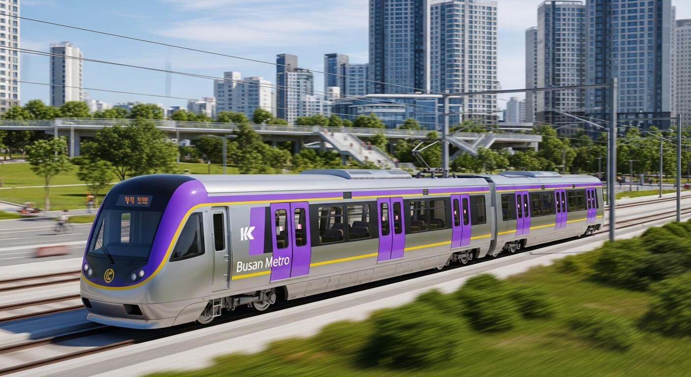 도시철도가 달리고있다