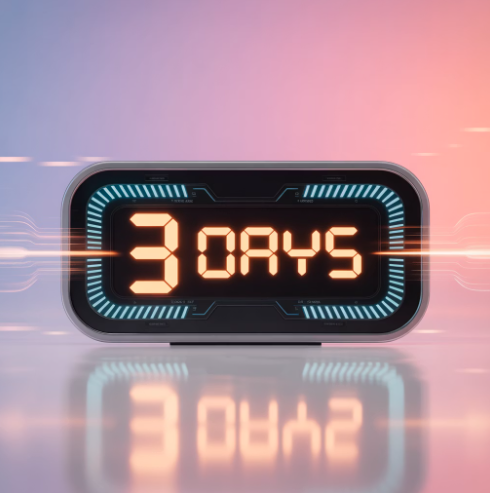 PixVerse V5 무료 체험 종료시각을 표현한 타이머 이미지