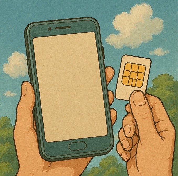 핸드폰과-유심칩